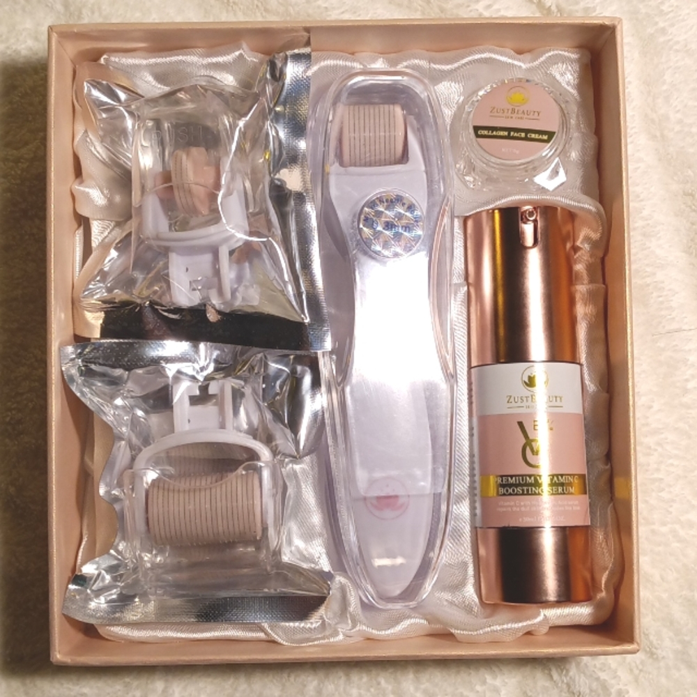 Zust Beauty - 5 Piece Face & Body Derma Roller Kit - ZustPink